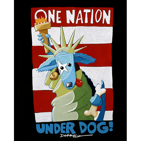 One Nation Under Dog Giclée Print
