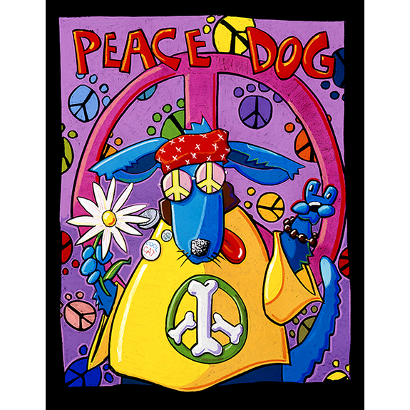Peace Dog Canvas Print